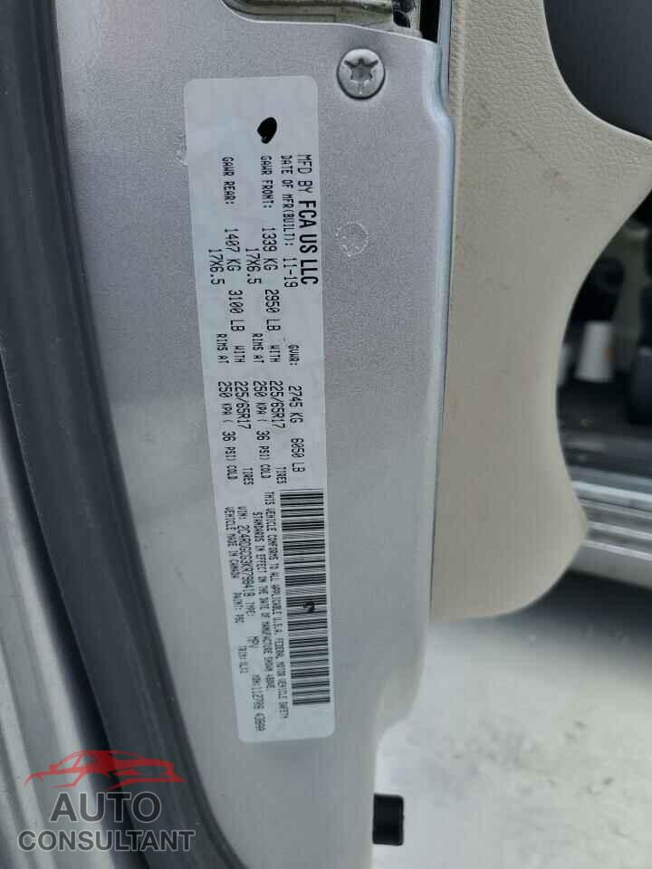 DODGE CARAVAN 2019 - 2C4RDGCG3KR798418