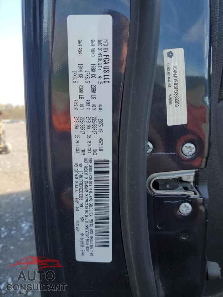 JEEP COMPASS 2015 - 1C4NJDEB3FD333380