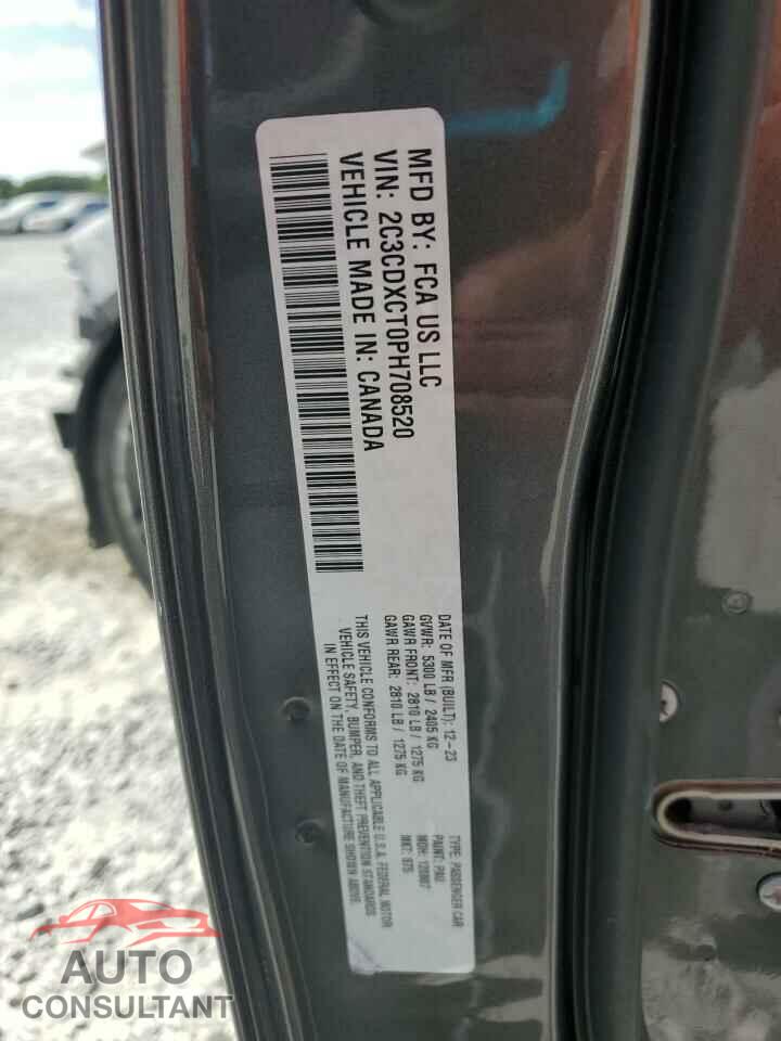 DODGE CHARGER 2023 - 2C3CDXCT0PH708520