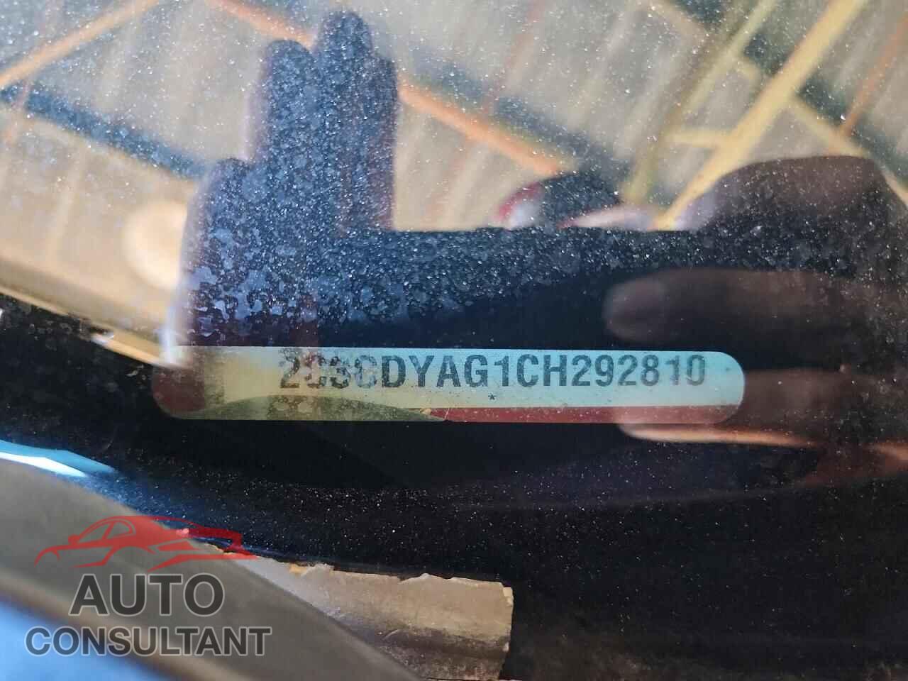 DODGE CHALLENGER 2012 - 2C3CDYAG1CH292810