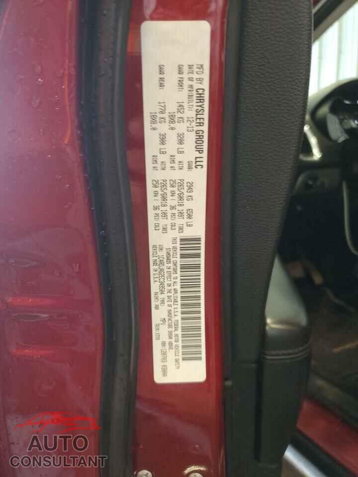 DODGE DURANGO 2014 - 1C4RDJAG2EC349504