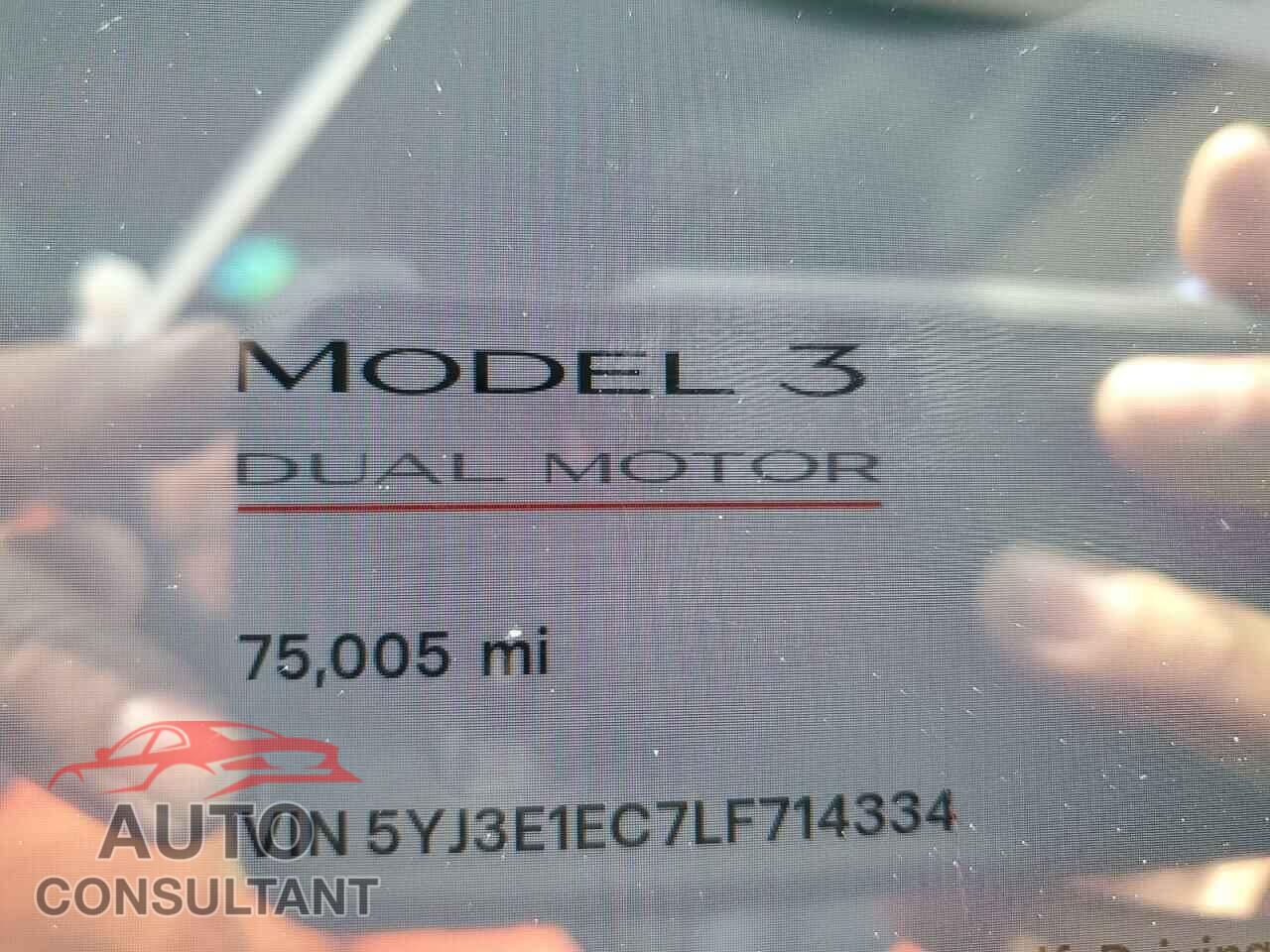 TESLA MODEL 3 2020 - 5YJ3E1EC7LF714334