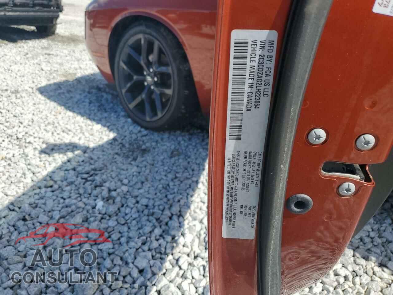 DODGE CHALLENGER 2020 - 2C3CDZAG2LH223064