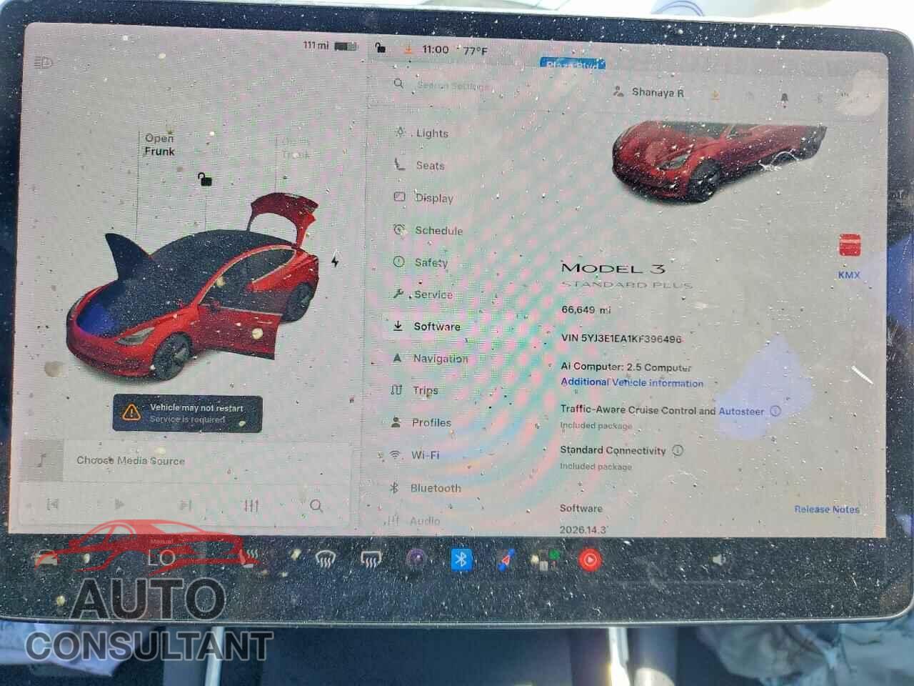 TESLA MODEL 3 2019 - 5YJ3E1EA1KF396496