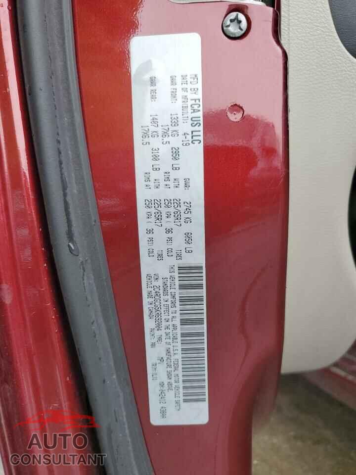 DODGE CARAVAN 2019 - 2C4RDGCG5KR692004