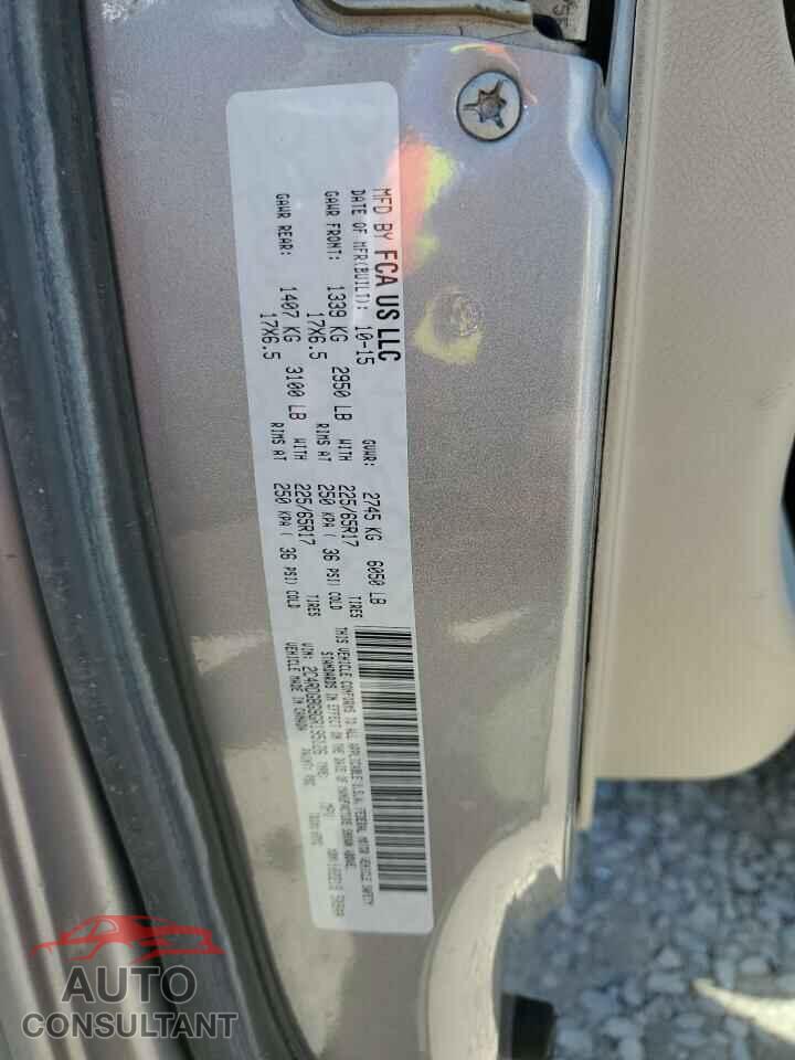 DODGE CARAVAN 2016 - 2C4RDGBG9GR195126