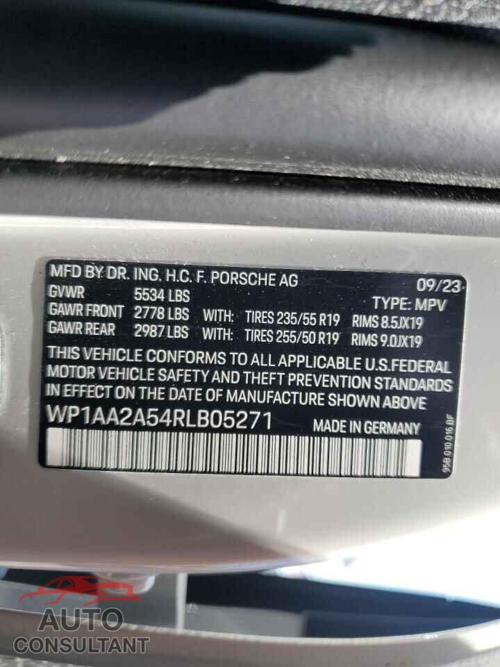 PORSCHE MACAN BASE 2024 - WP1AA2A54RLB05271