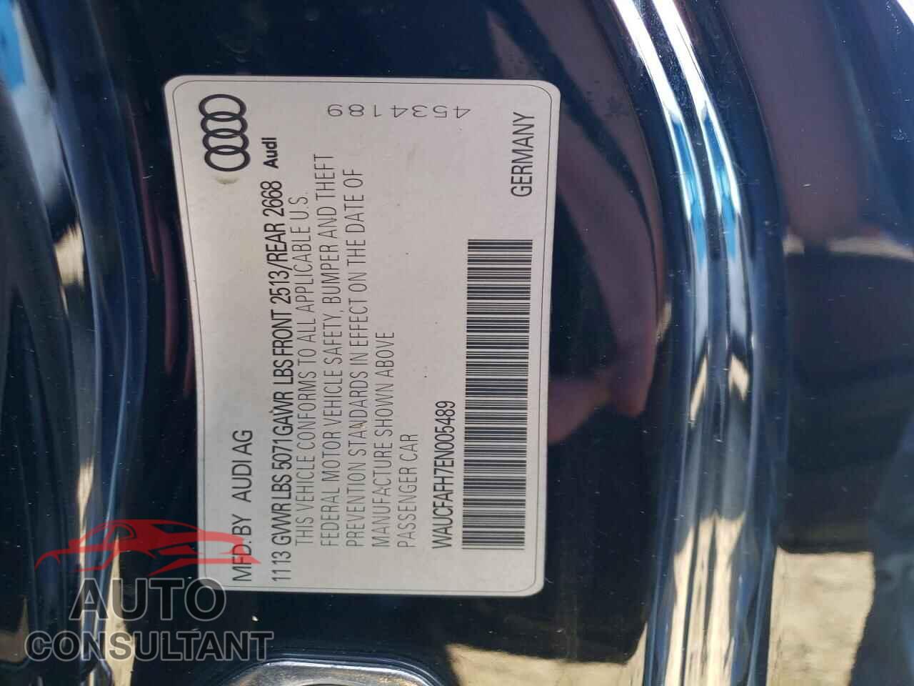 AUDI A5 2014 - WAUCFAFH7EN005489