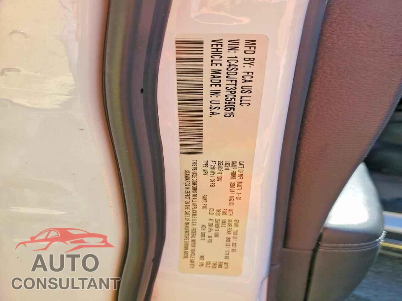 DODGE DURANGO 2023 - 1C4SDJFT3PC590515