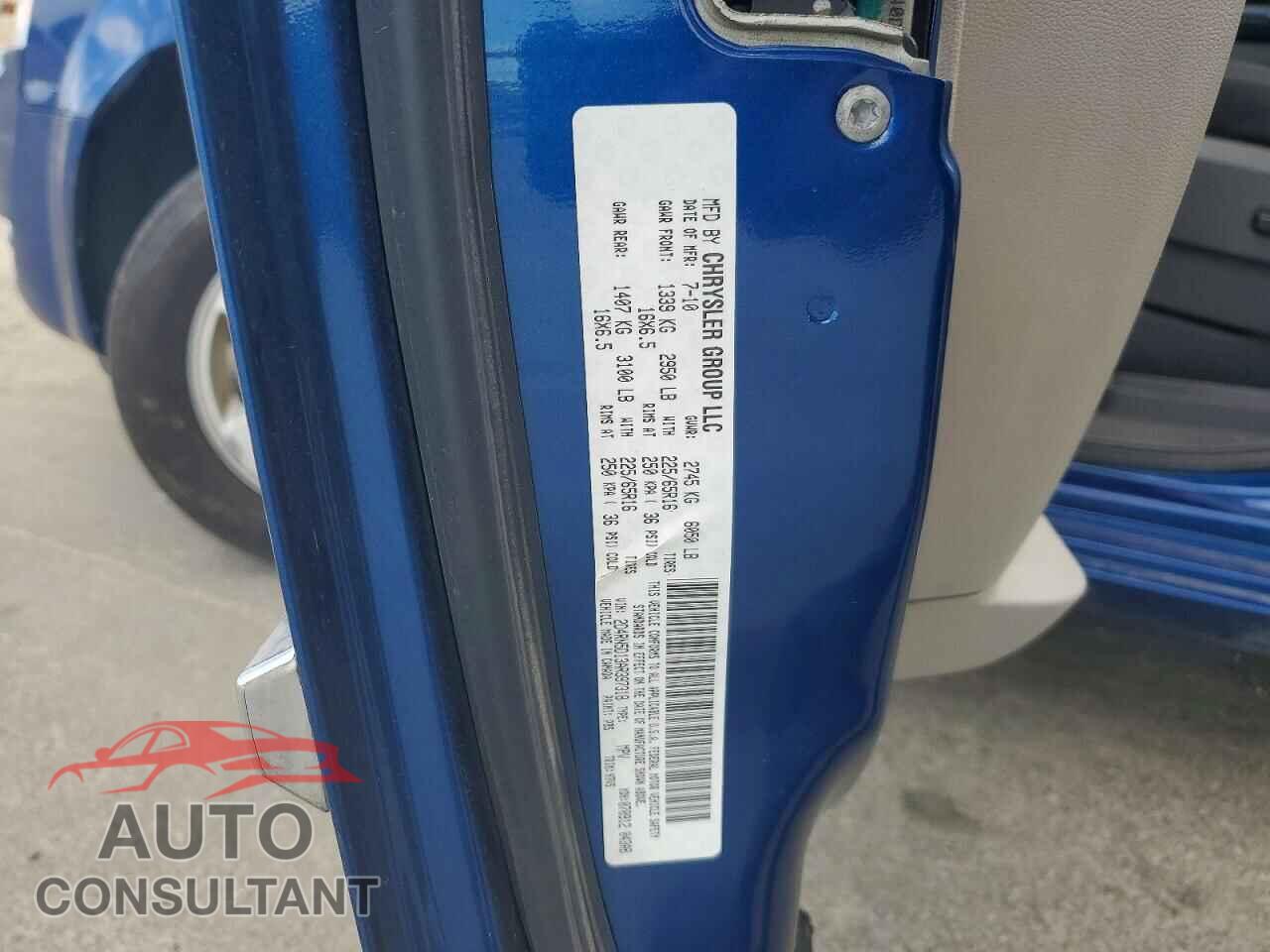 DODGE CARAVAN 2010 - 2D4RN5D13AR397318