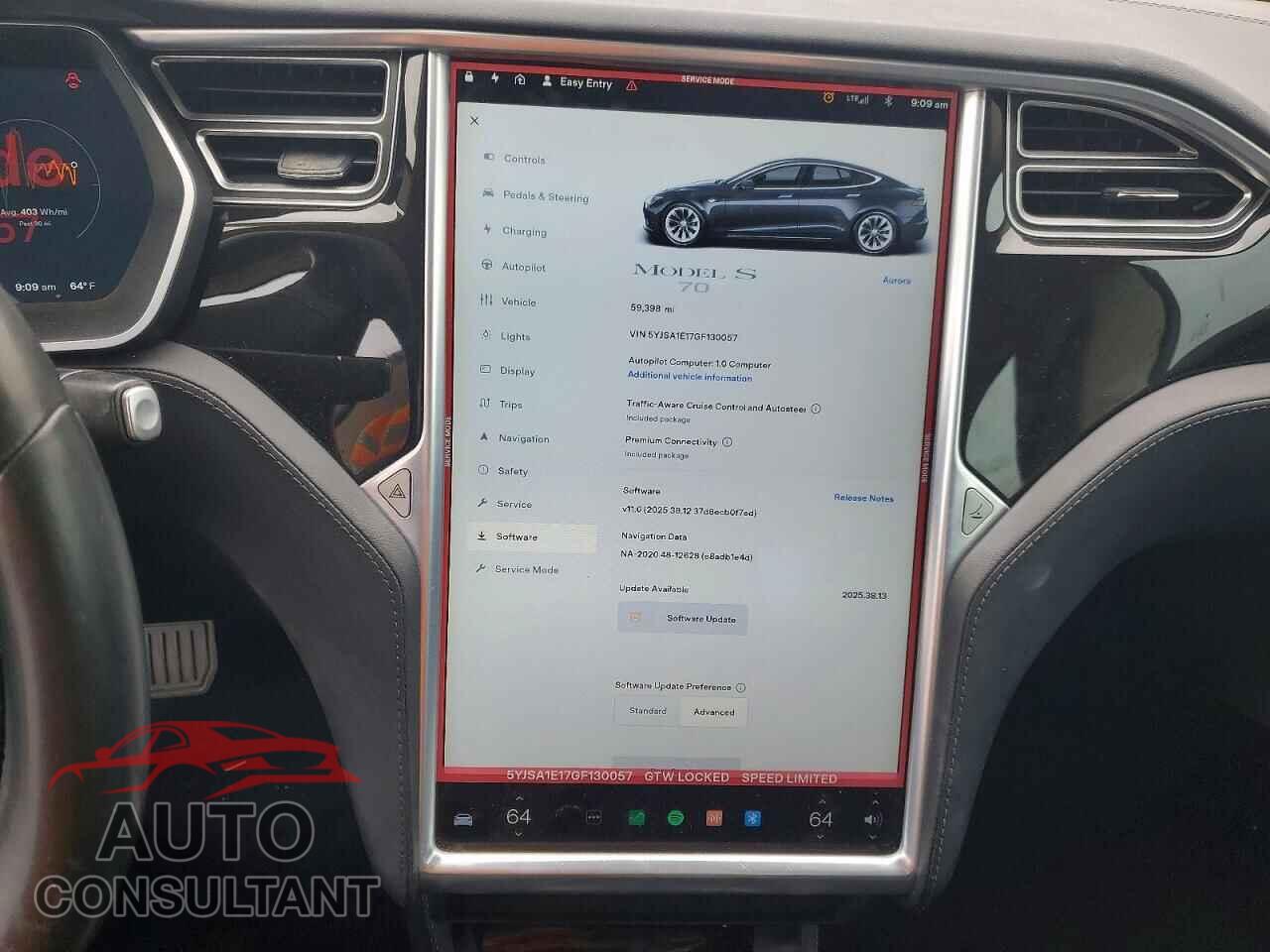 TESLA MODEL S 2016 - 5YJSA1E17GF130057