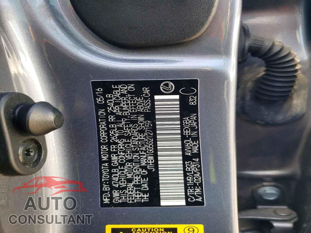 LEXUS ES300 2016 - JTHBW1GG5G2127159