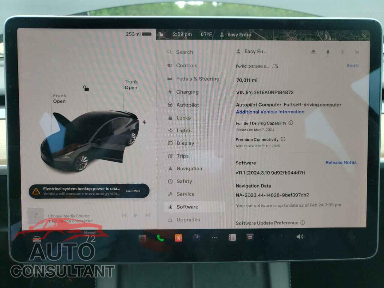 TESLA MODEL 3 2022 - 5YJ3E1EA0NF184872