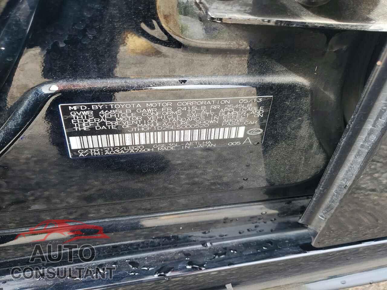 LEXUS IS 2014 - JTHCF1D25E5000520
