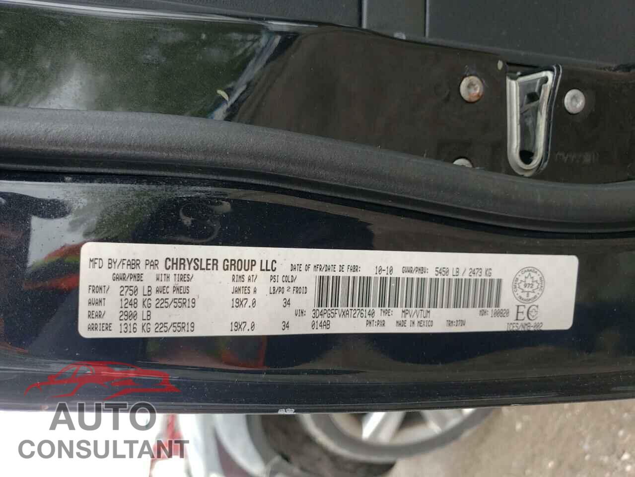 DODGE JOURNEY 2010 - 3D4PG5FVXAT276140
