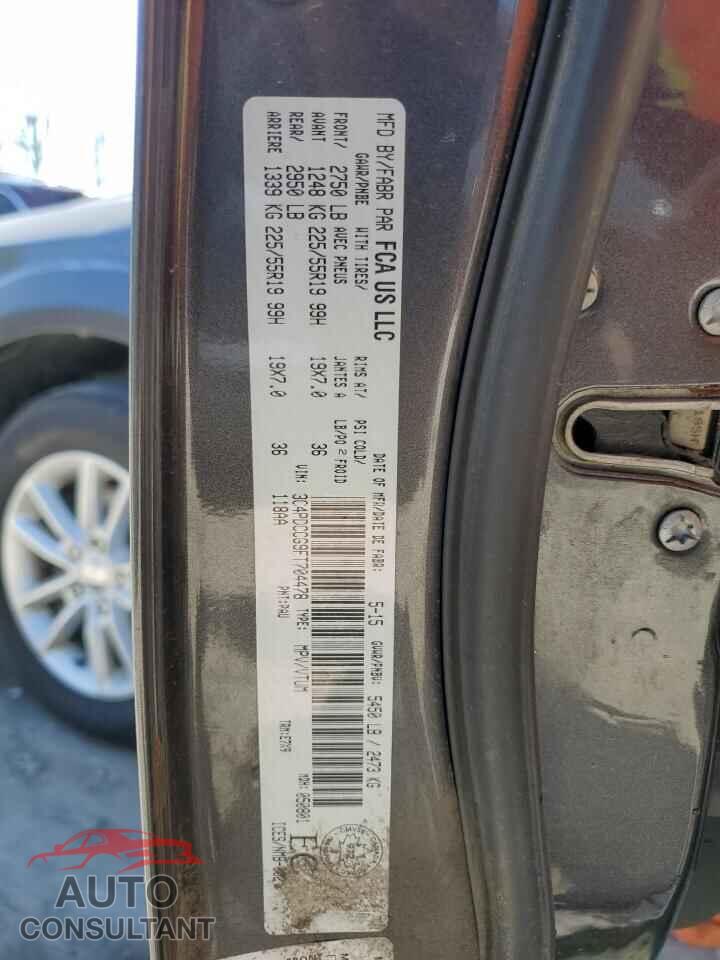 DODGE JOURNEY 2015 - 3C4PDCCG9FT704478