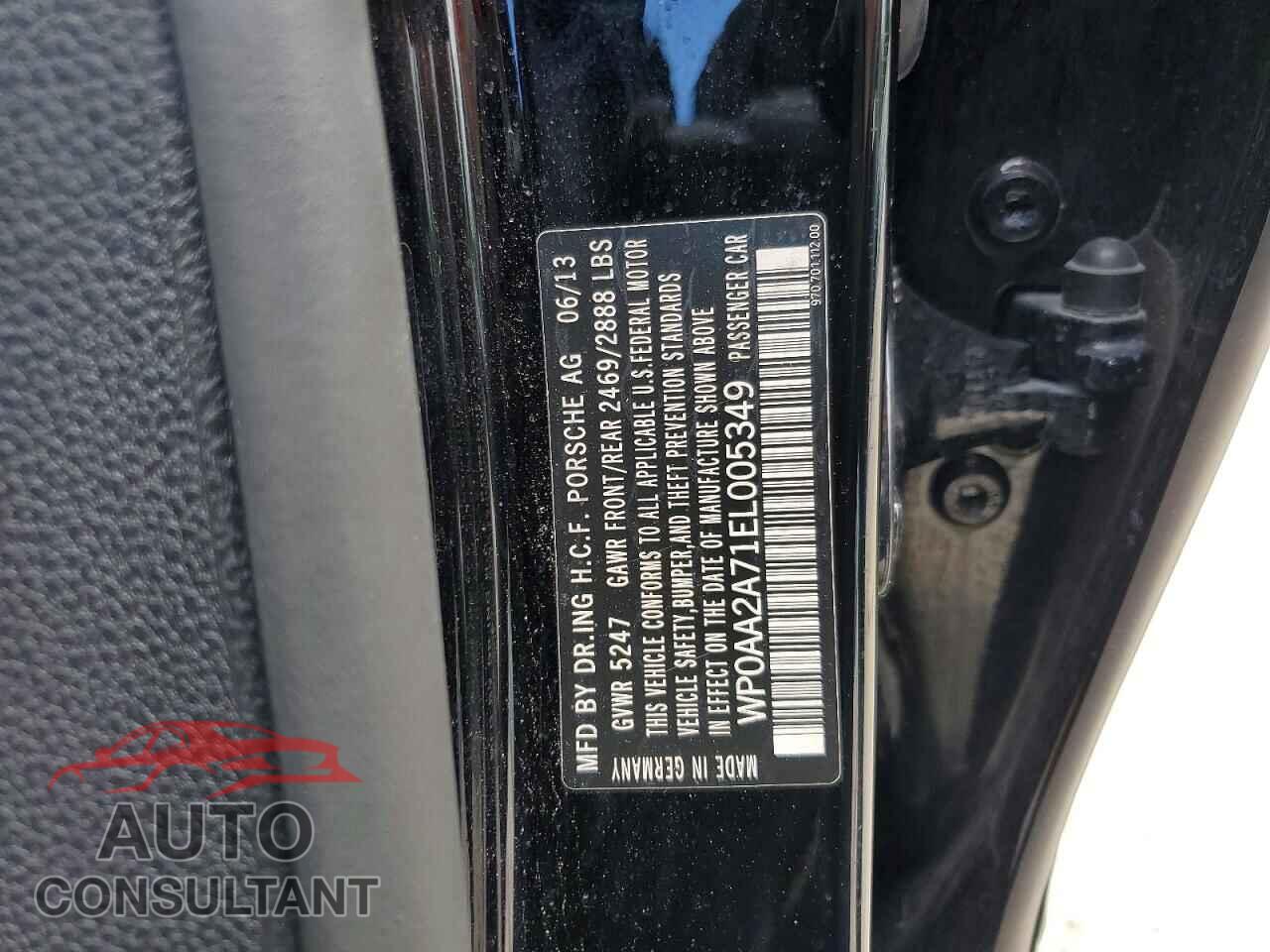 PORSCHE PANAMERA 2014 - WP0AA2A71EL005349