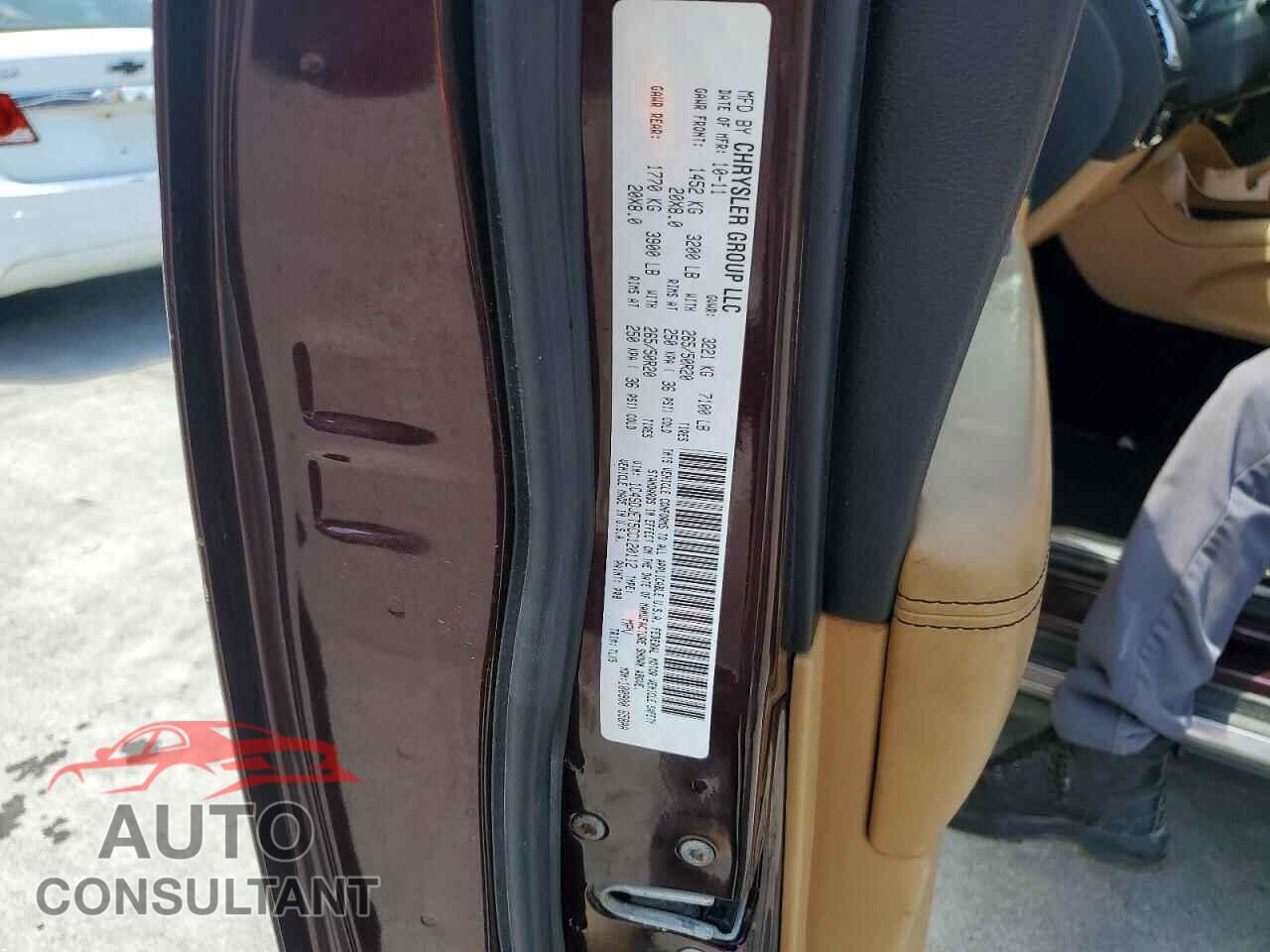 DODGE DURANGO 2012 - 1C4SDJET5CC120112