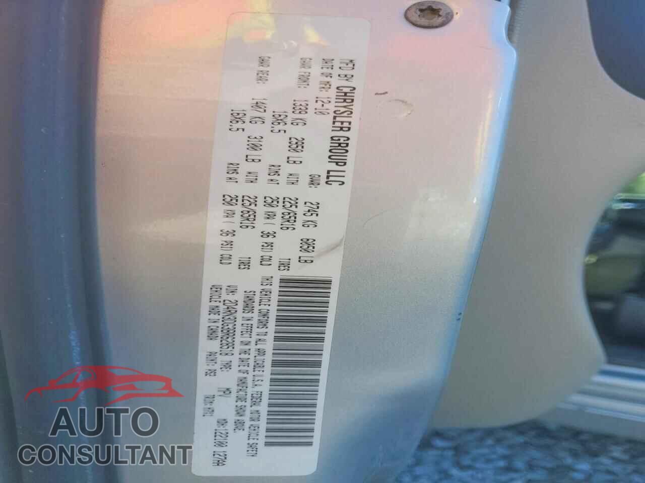 DODGE CARAVAN 2011 - 2D4RN3DG3BR628518