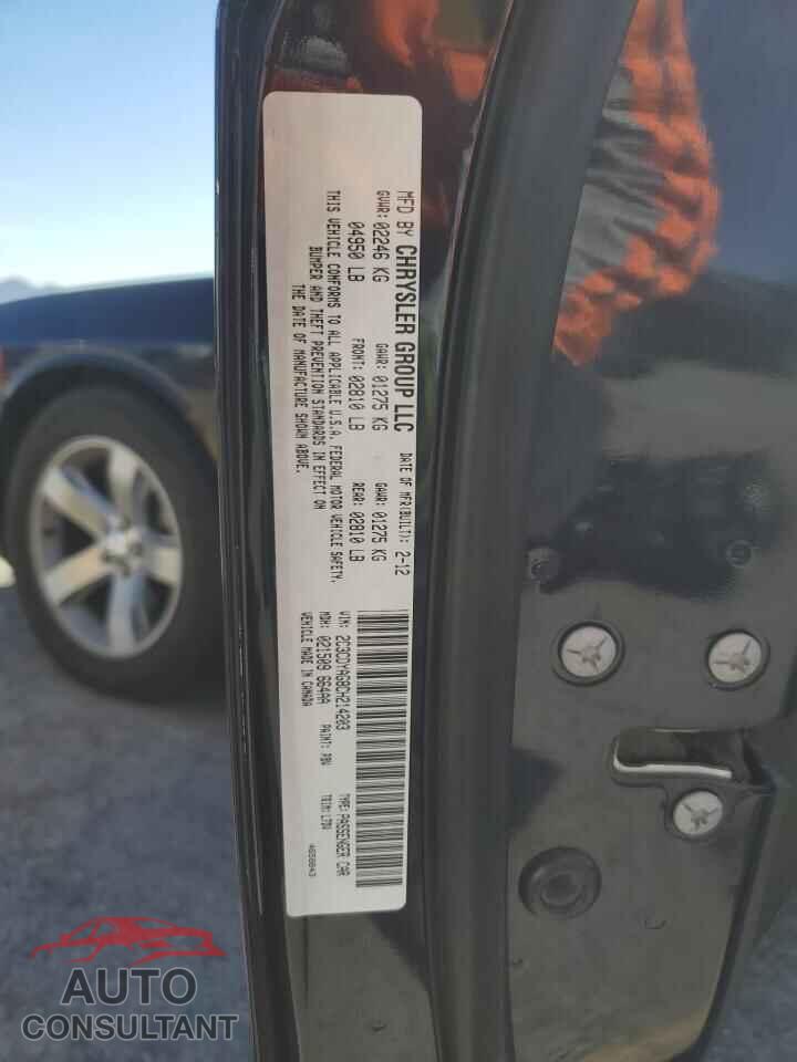 DODGE CHALLENGER 2012 - 2C3CDYAG8CH214203