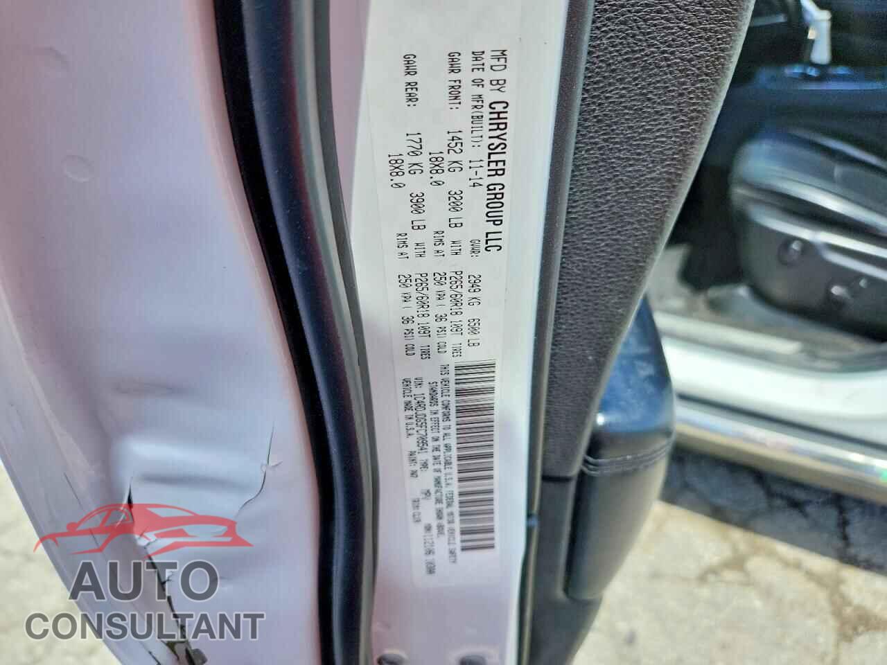 DODGE DURANGO 2015 - 1C4RDJDG5FC709541