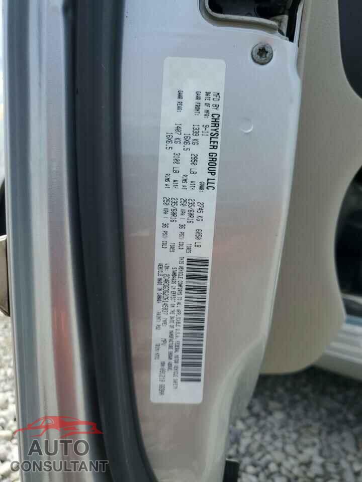 DODGE CARAVAN 2012 - 2C4RDGDG2CR145837