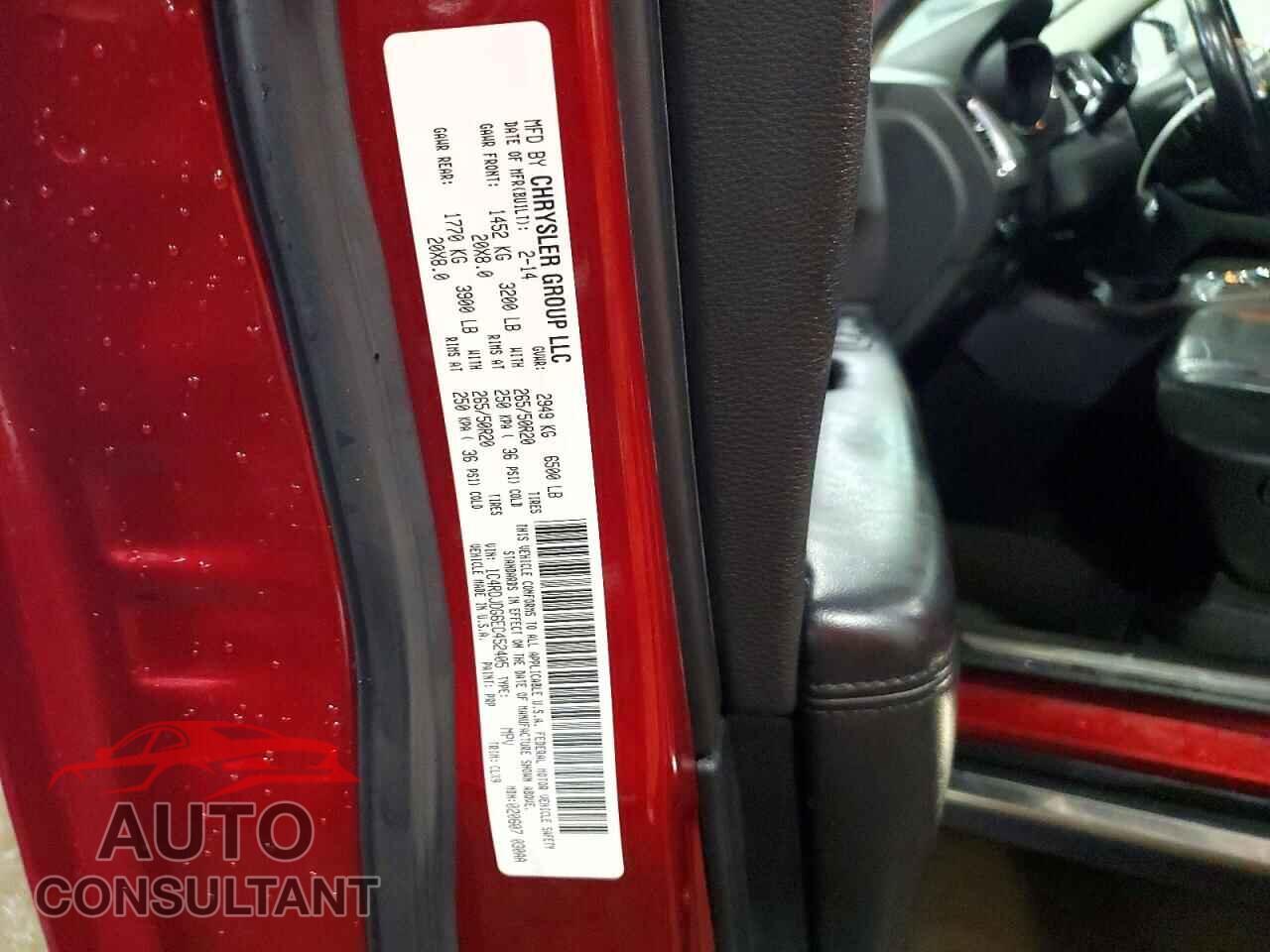 DODGE DURANGO 2014 - 1C4RDJDG6EC452405