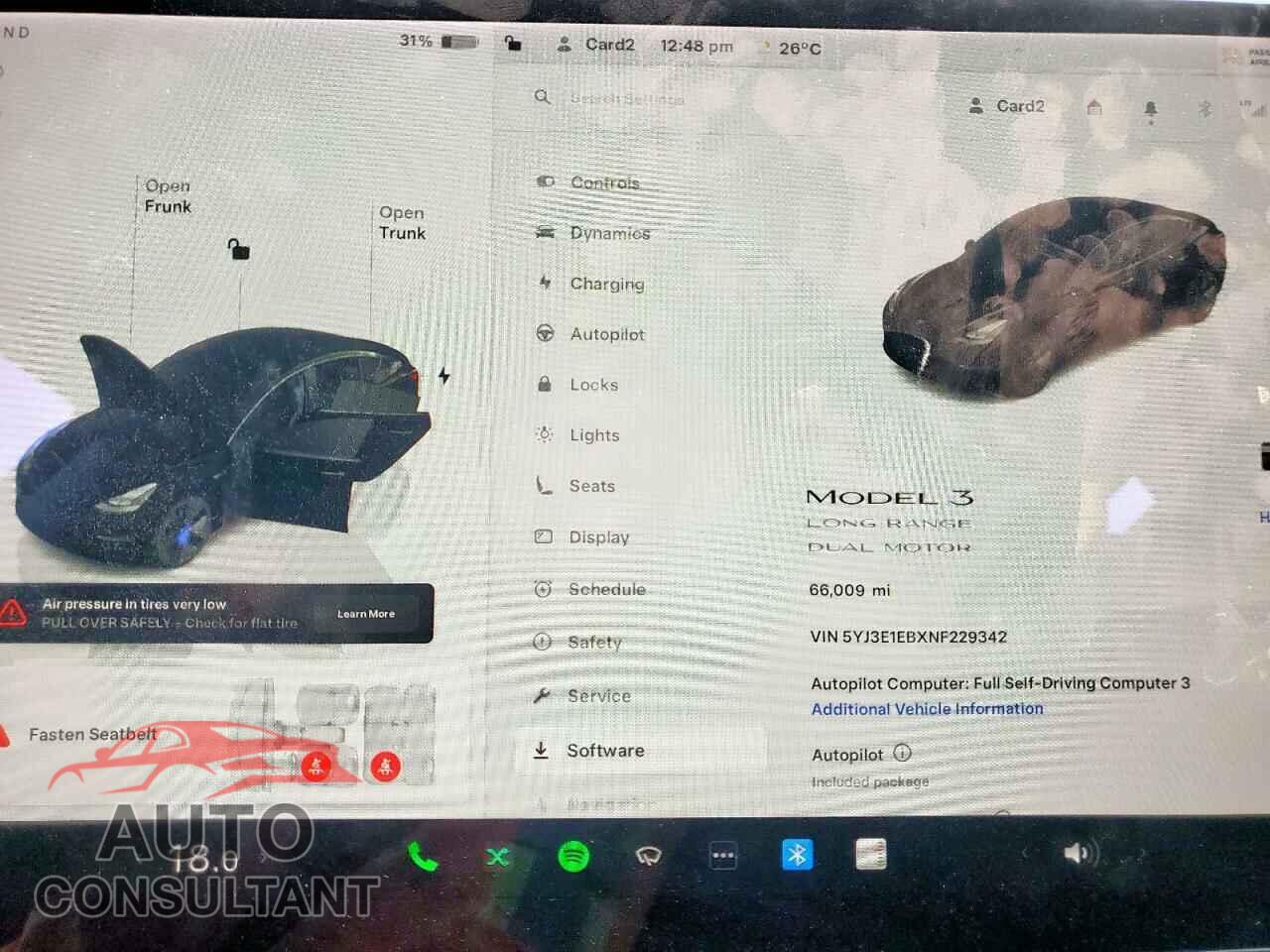 TESLA MODEL 3 2022 - 5YJ3E1EBXNF229342