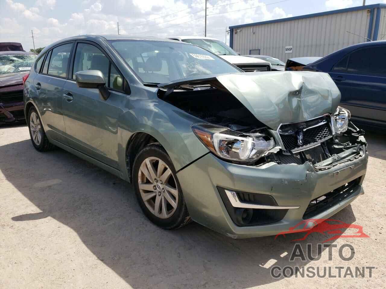 SUBARU IMPREZA 2016 - JF1GPAB65GH274930