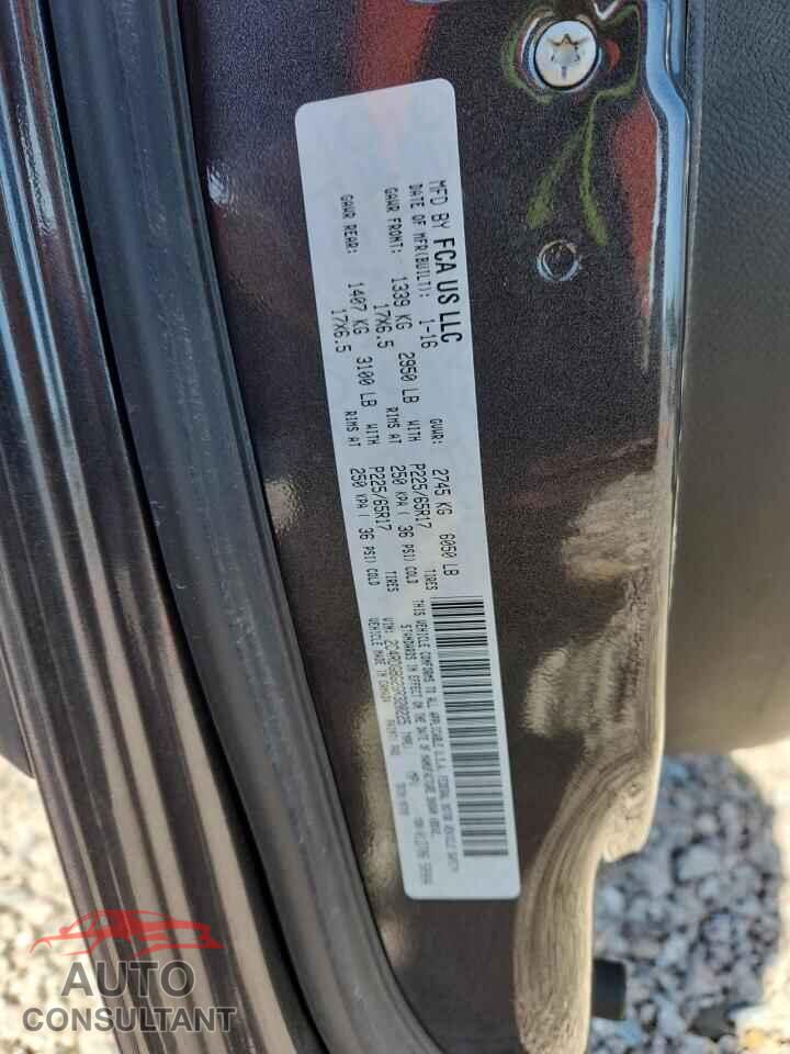 DODGE CARAVAN 2016 - 2C4RDGBG2GR320225
