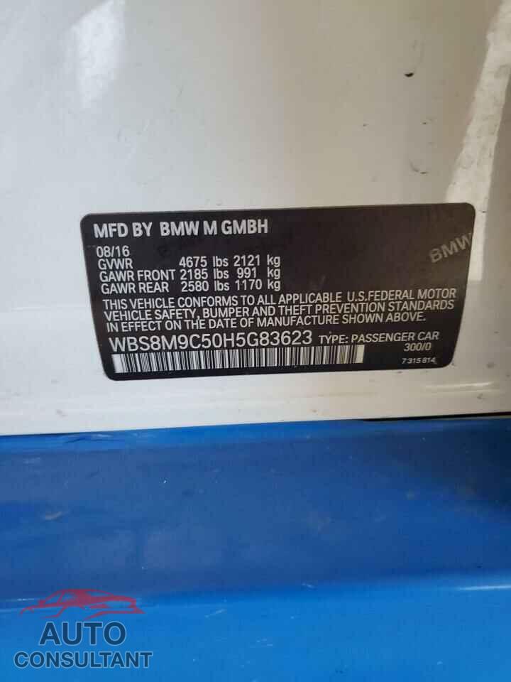 BMW M3 2017 - WBS8M9C50H5G83623