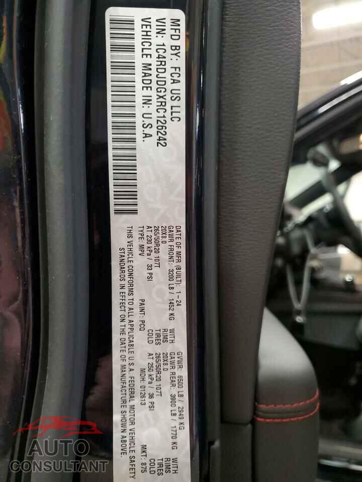 DODGE DURANGO 2024 - 1C4RDJDGXRC126242