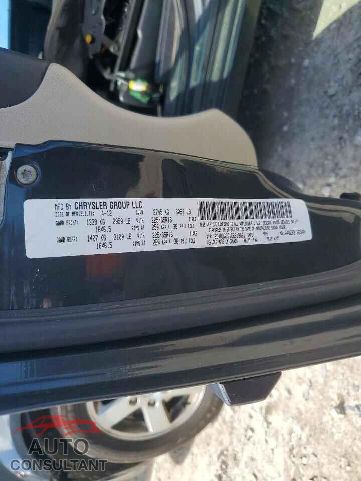 DODGE CARAVAN 2012 - 2C4RDGCG1CR319561
