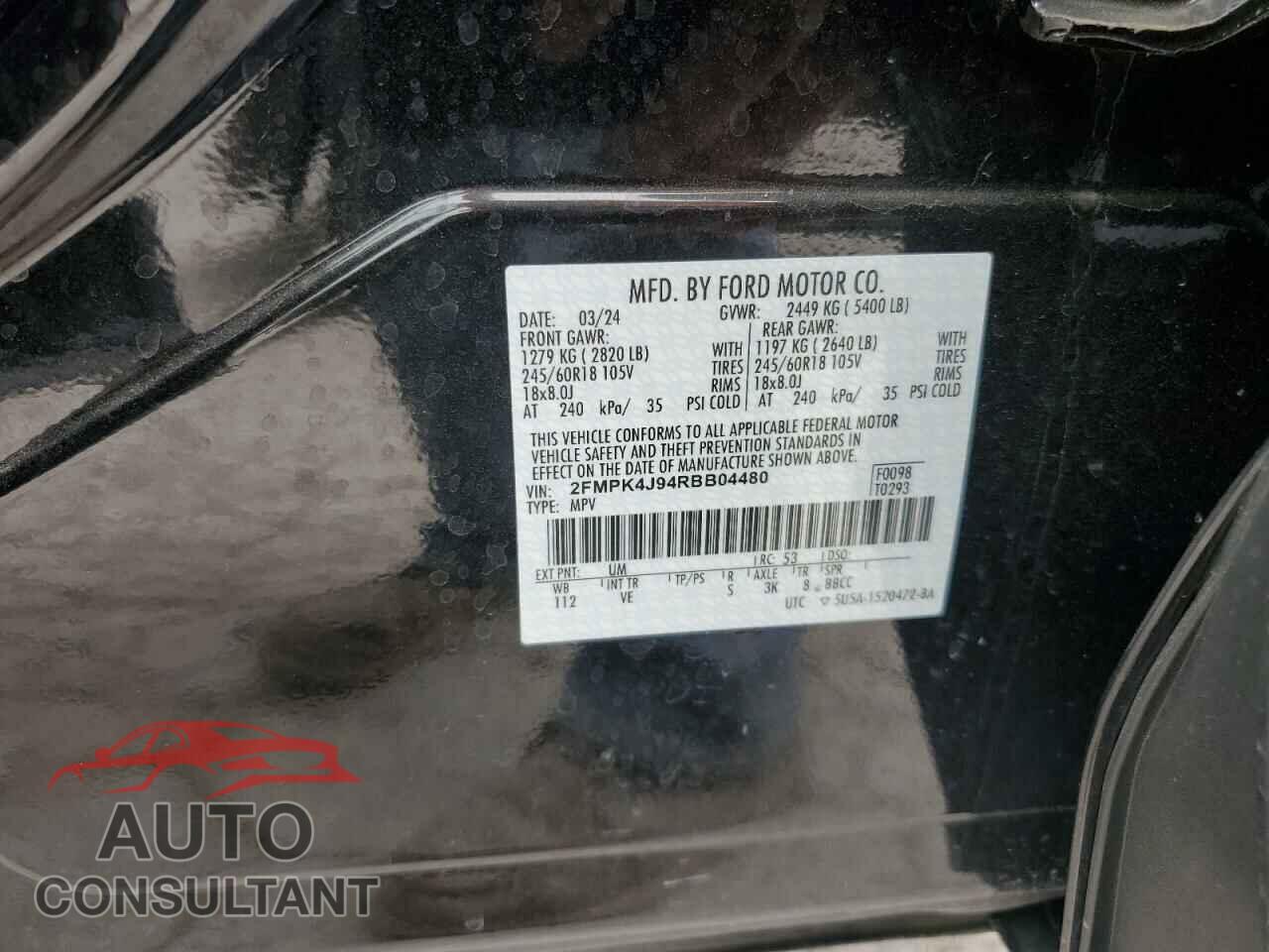 FORD EDGE 2024 - 2FMPK4J94RBB04480