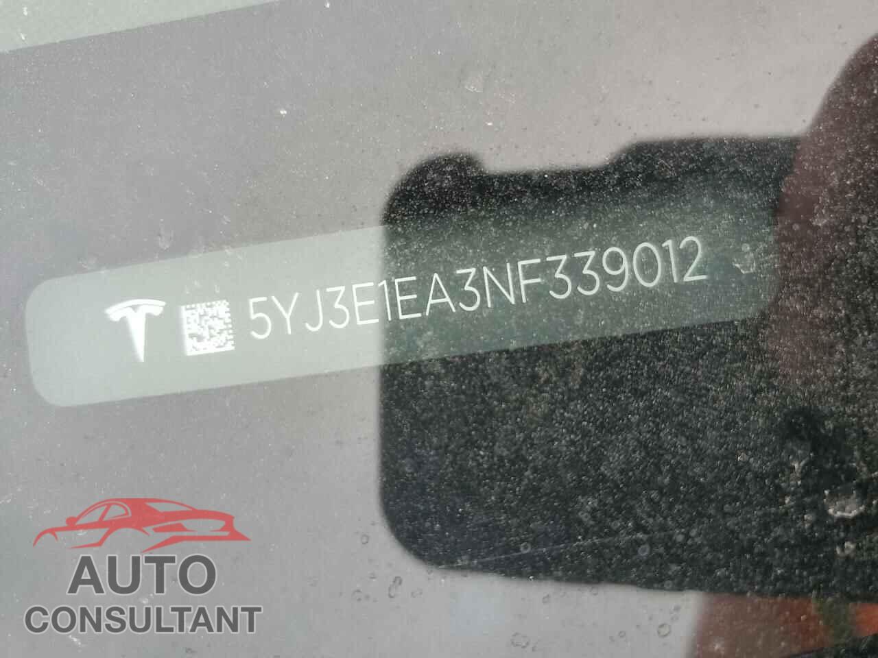 TESLA MODEL 3 2022 - 5YJ3E1EA3NF339012