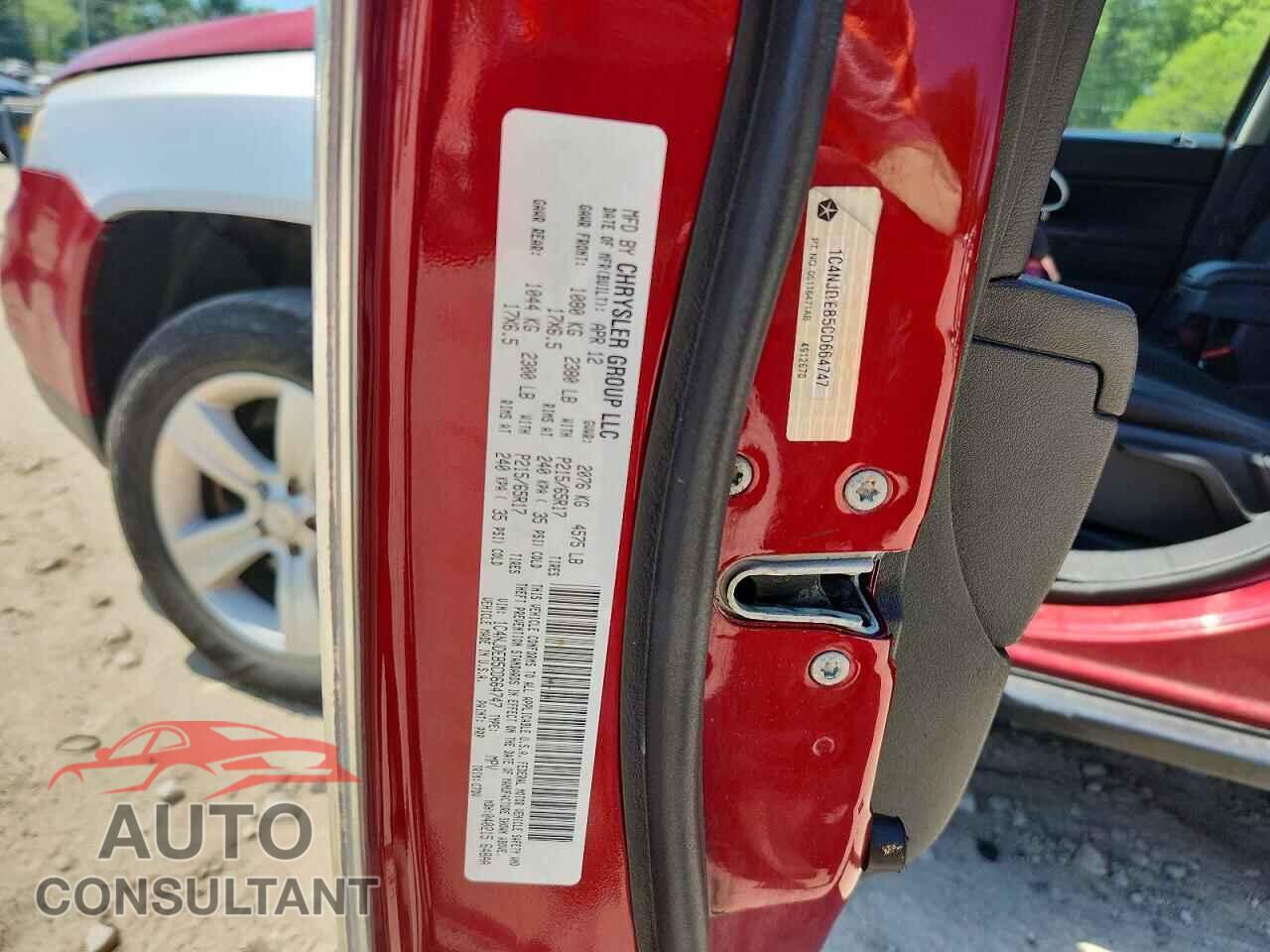 JEEP COMPASS 2012 - 1C4NJDEB5CD664747