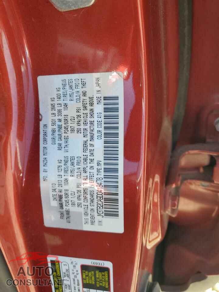 MAZDA CX-9 2013 - JM3TB2CA9D0418478
