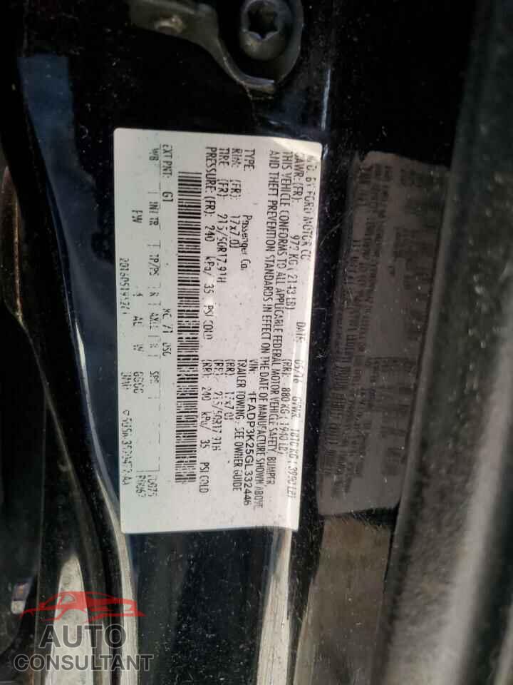 FORD FOCUS 2016 - 1FADP3K25GL332446