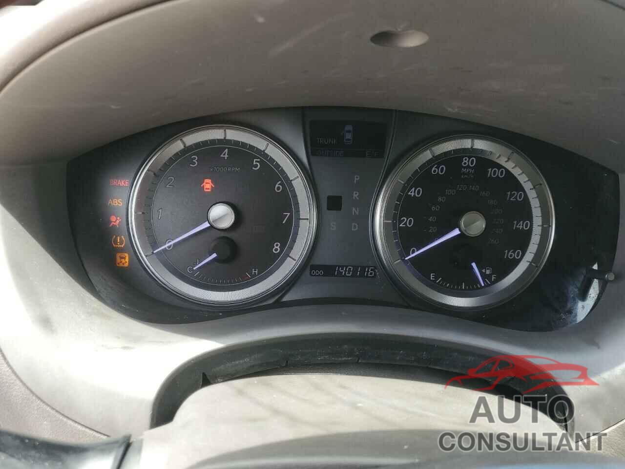 LEXUS ES350 2012 - JTHBK1EG2C2487207