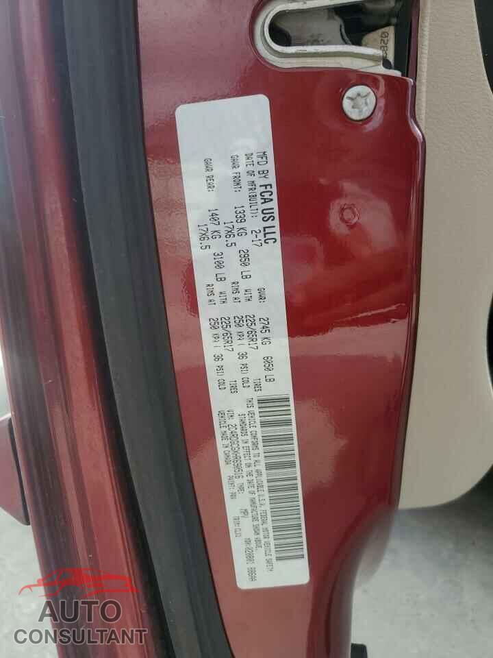 DODGE CARAVAN 2017 - 2C4RDGCGXHR690516