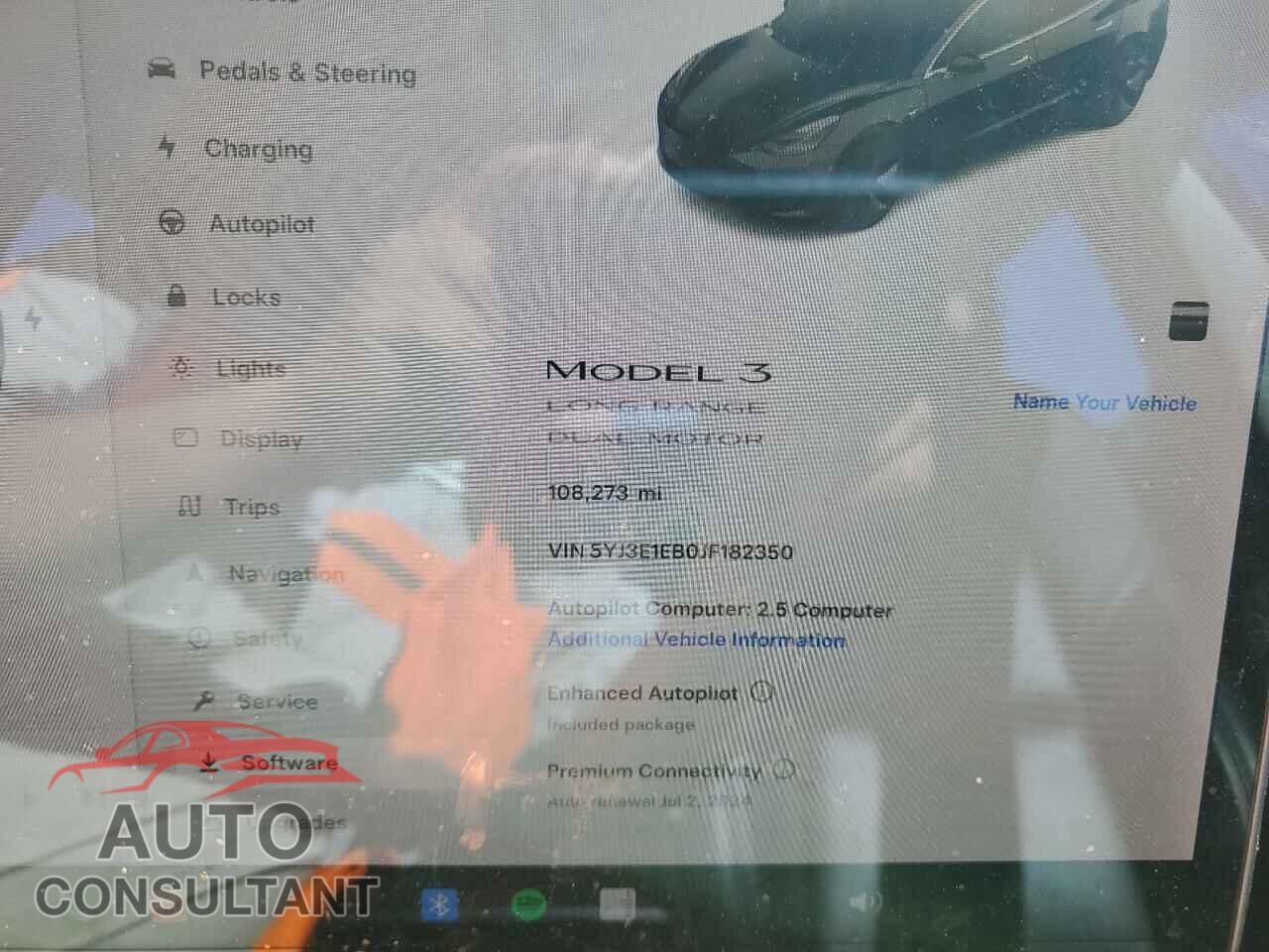 TESLA MODEL 3 2018 - 5YJ3E1EB0JF182350