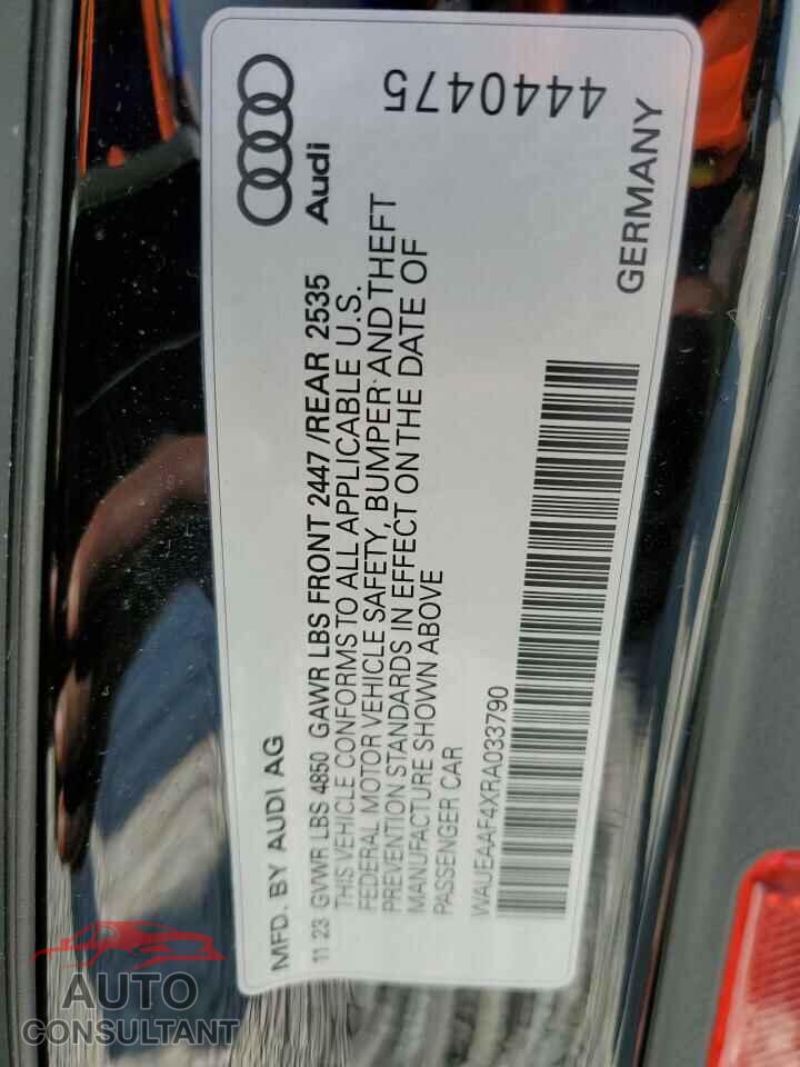 AUDI A4 2024 - WAUEAAF4XRA033790