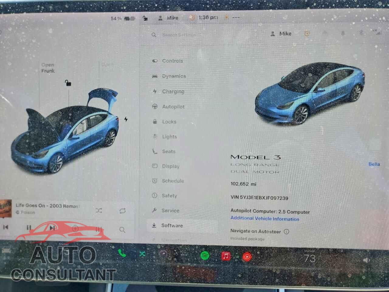 TESLA MODEL 3 2018 - 5YJ3E1EBXJF097239