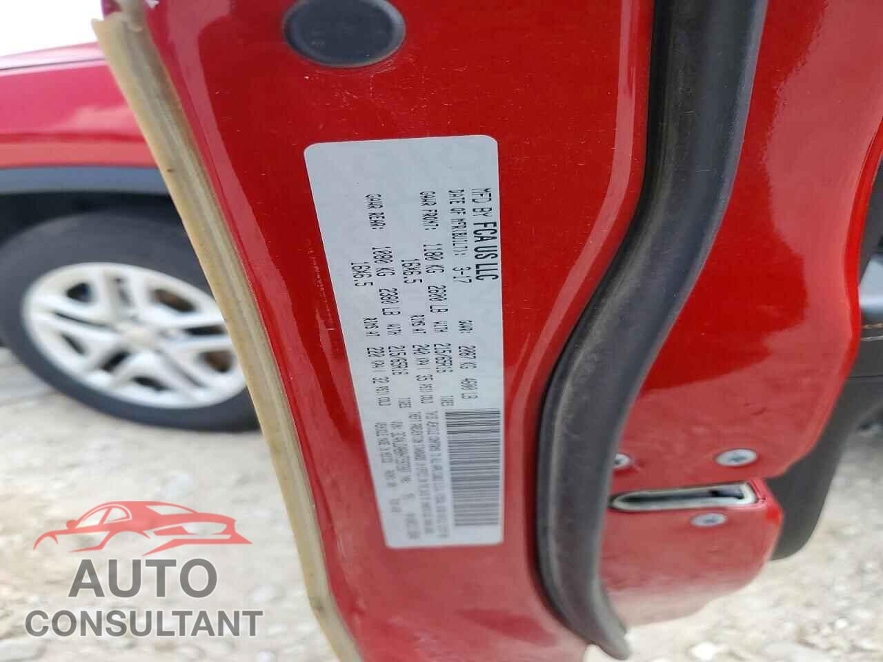 JEEP COMPASS 2017 - 3C4NJDAB0HT597207
