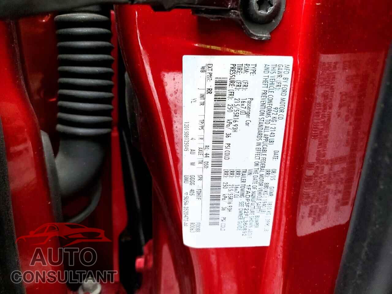 FORD FOCUS 2015 - 1FADP3F22FL360892