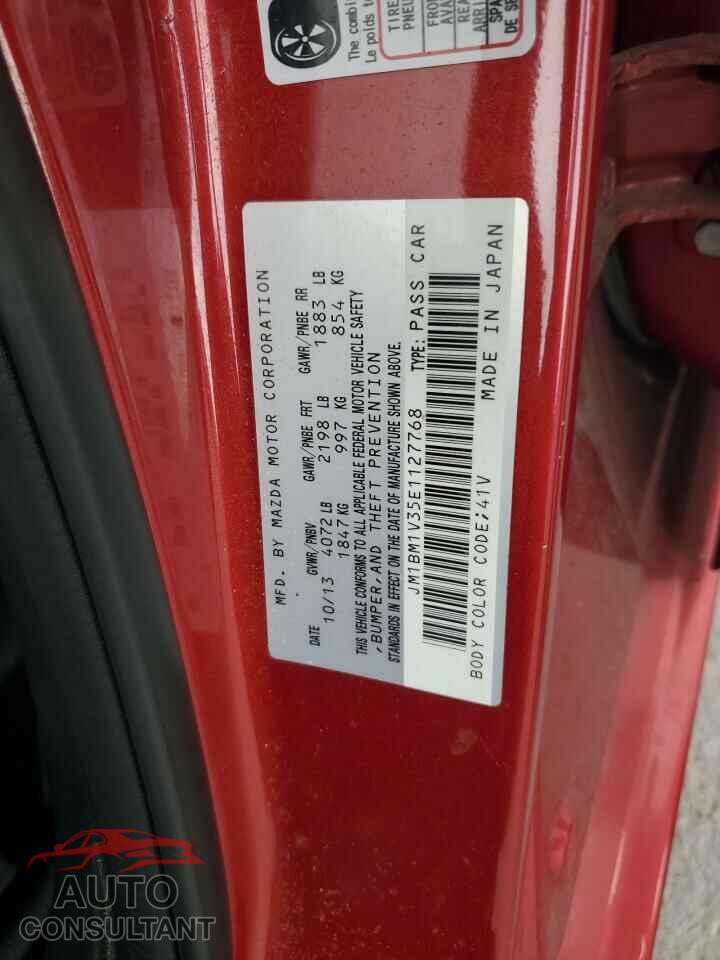MAZDA 3 2014 - JM1BM1V35E1127768