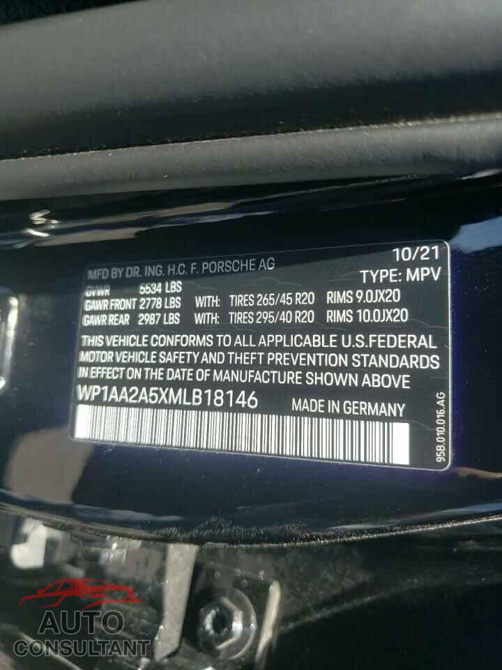 PORSCHE MACAN 2021 - WP1AA2A5XMLB18146