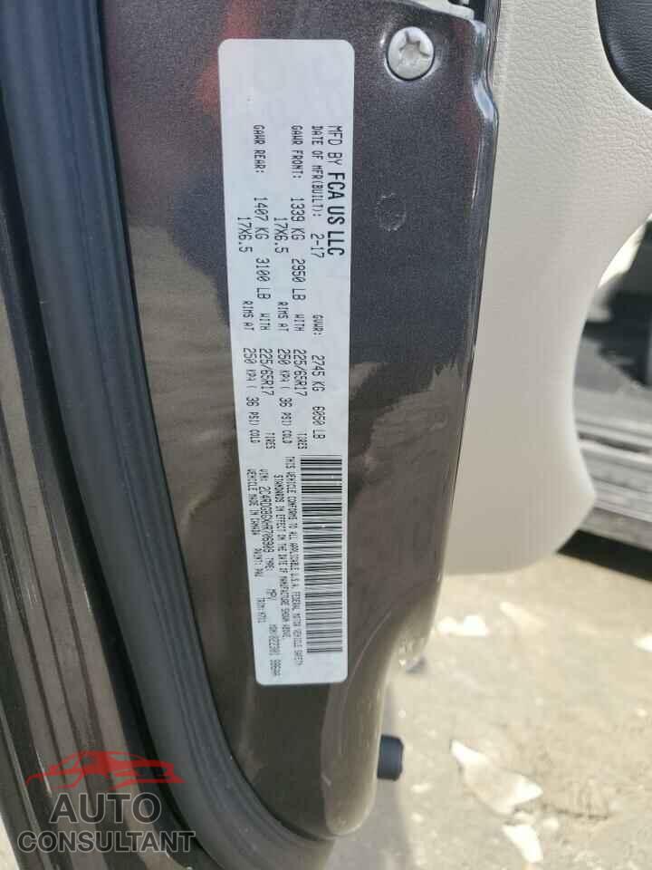 DODGE CARAVAN 2017 - 2C4RDGBGXHR706909