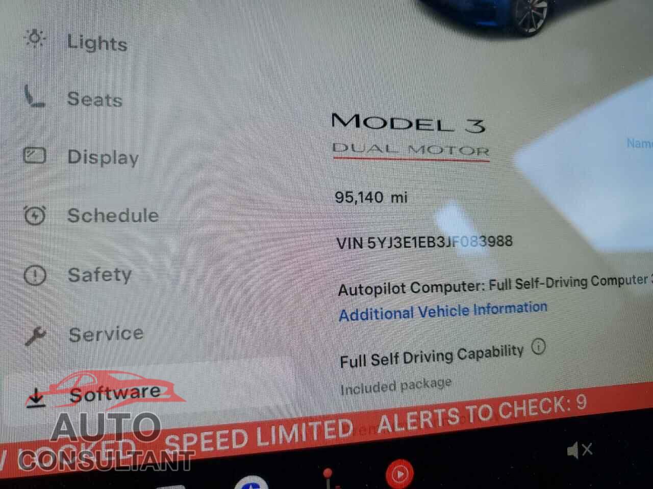 TESLA MODEL 3 2018 - 5YJ3E1EB3JF083988