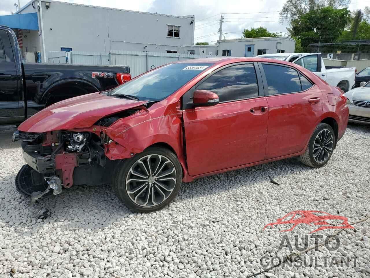 TOYOTA COROLLA 2016 - 2T1BURHE1GC663014